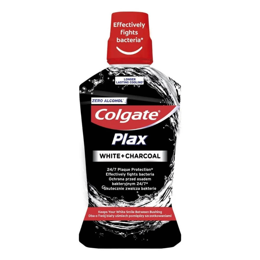 Ополаскиватель для полости рта Plax White Charcoal без спирта, 500 мл, Colgate: цены и характеристики