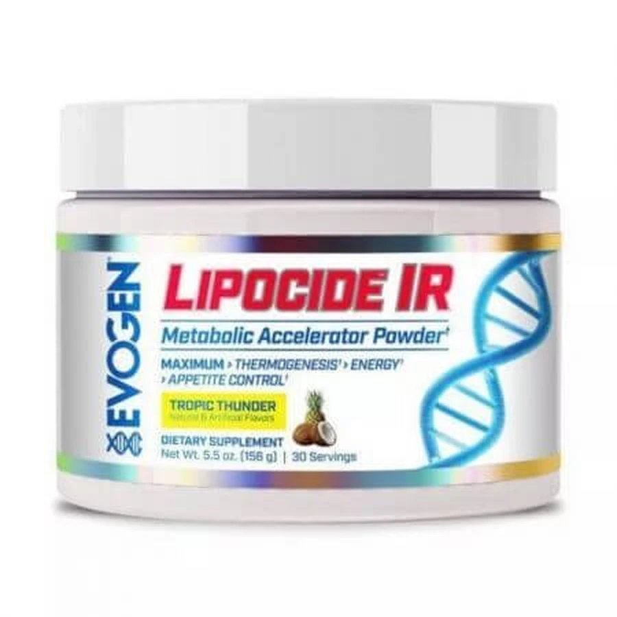 Порошок для прискорення метаболізму Lipocide IR зі смаком тропічних фруктів, 156 г, Evogen Nutrition: ціни та характеристики