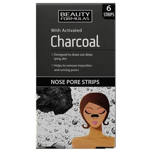 Beauty Formulas, Смужки для носа з активним інгредієнтом, 6 шт.