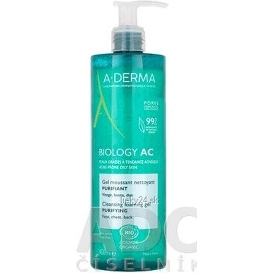 A-DERMA BIOLOGY AC Пінний очищуючий гель для шкіри, схильної до акне, 1×400 мл гель, очищуючий гель для шкіри: ціни та характеристики