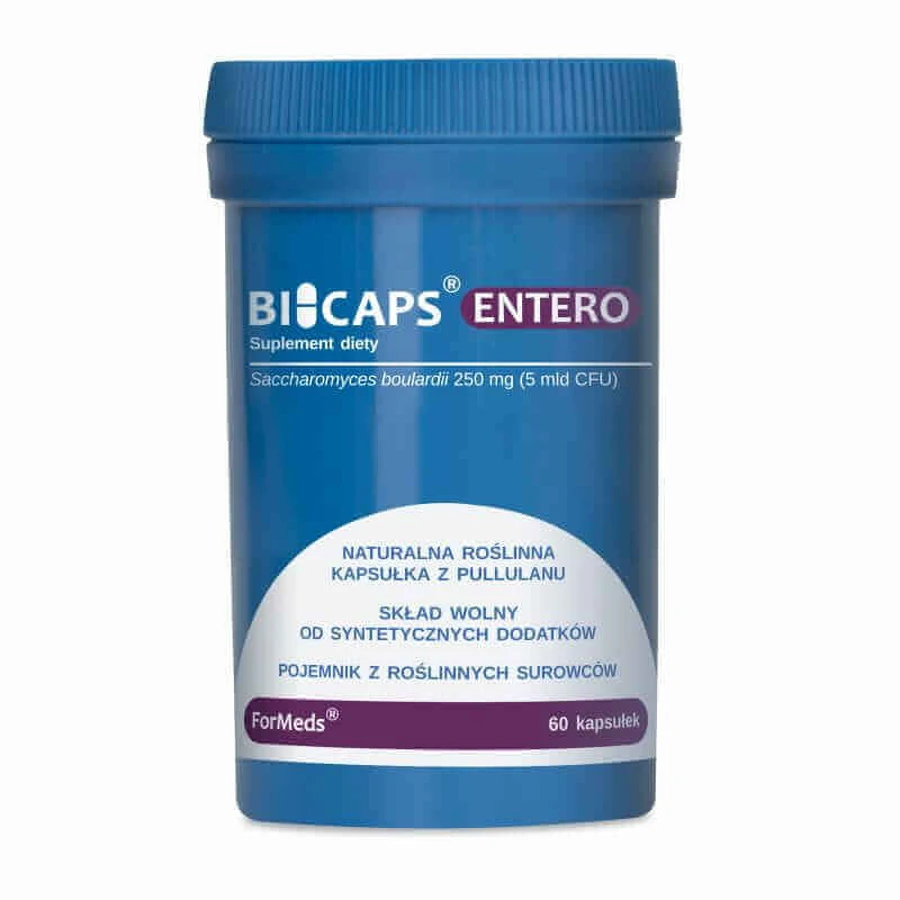 Bicaps ENTERO Saccharomyces Boulardii 60 капсул. Форми: ціни та характеристики