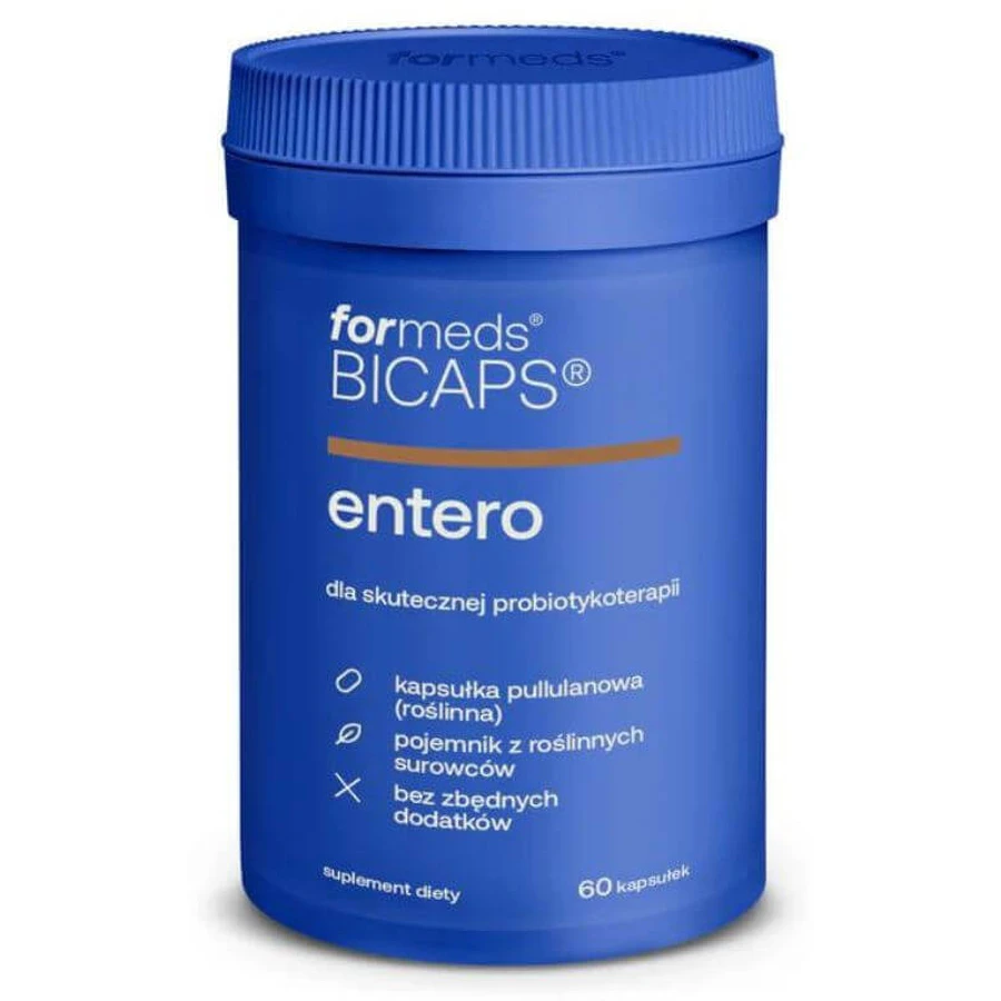 Bicaps ENTERO Saccharomyces Boulardii 60 капсул. Форми: ціни та характеристики