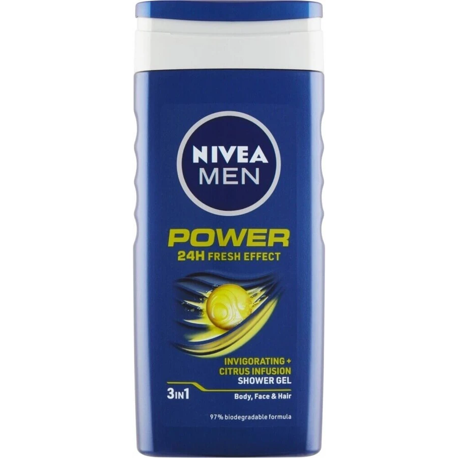 NIVEA Men Гель для душа Power Fresh 250 мл 1×250 мл, увлажняет кожу: цены и характеристики