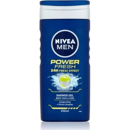 NIVEA Men Гель для душа Power Fresh 250 мл 1×250 мл, увлажняет кожу: цены и характеристики