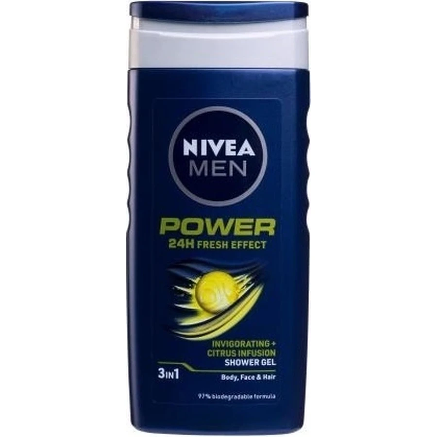 NIVEA Men Гель для душа Power Fresh 250 мл 1×250 мл, увлажняет кожу: цены и характеристики