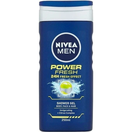 NIVEA Men Гель для душа Power Fresh 250 мл 1×250 мл, увлажняет кожу: цены и характеристики