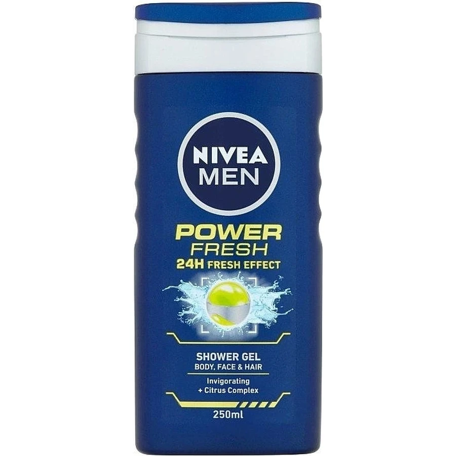 NIVEA Men Гель для душа Power Fresh 250 мл 1×250 мл, увлажняет кожу: цены и характеристики