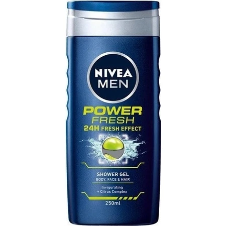 NIVEA Men Гель для душа Power Fresh 250 мл 1×250 мл, увлажняет кожу: цены и характеристики