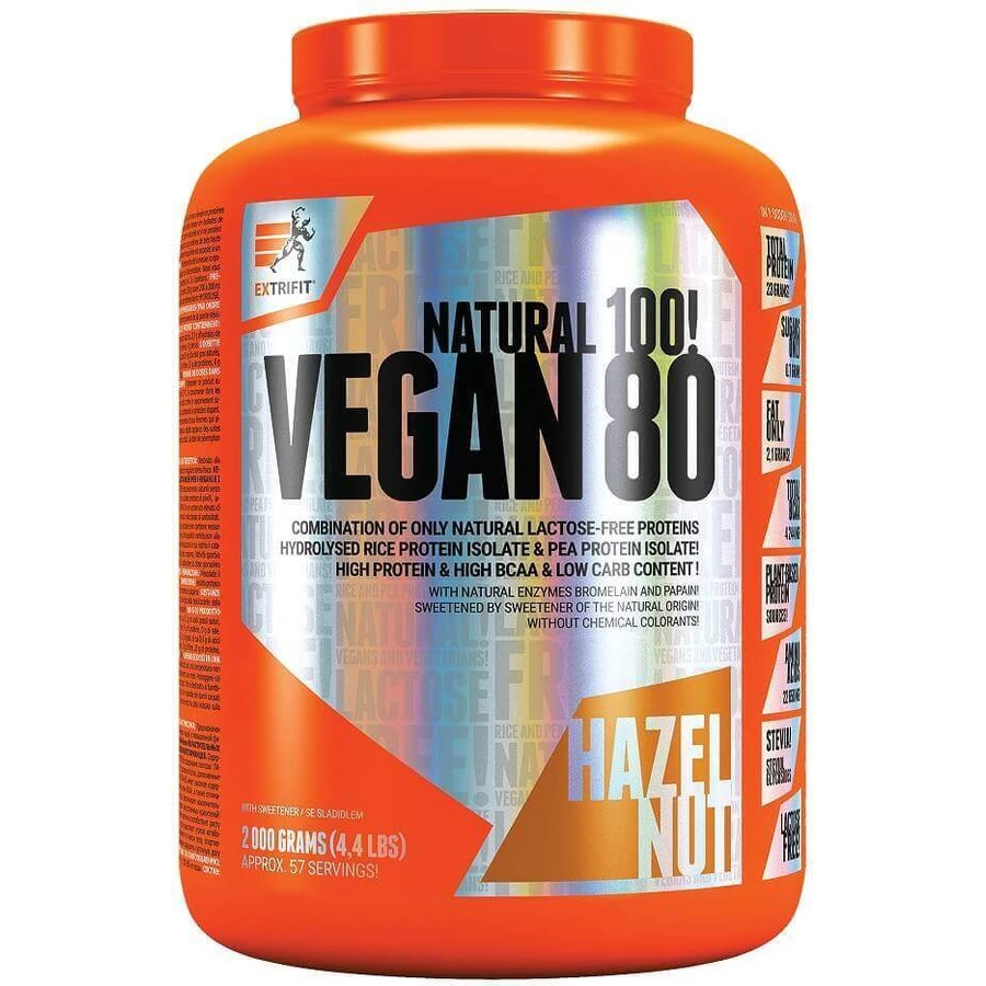 Extrifit Vegan 80 лесной орех 2000 г: цены и характеристики