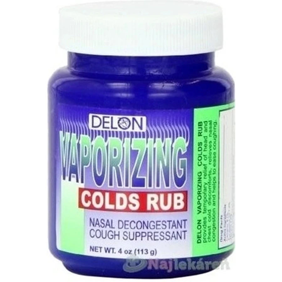 DELON VAPORIZING COLDS RUB 1×113 г, blazam: цены и характеристики