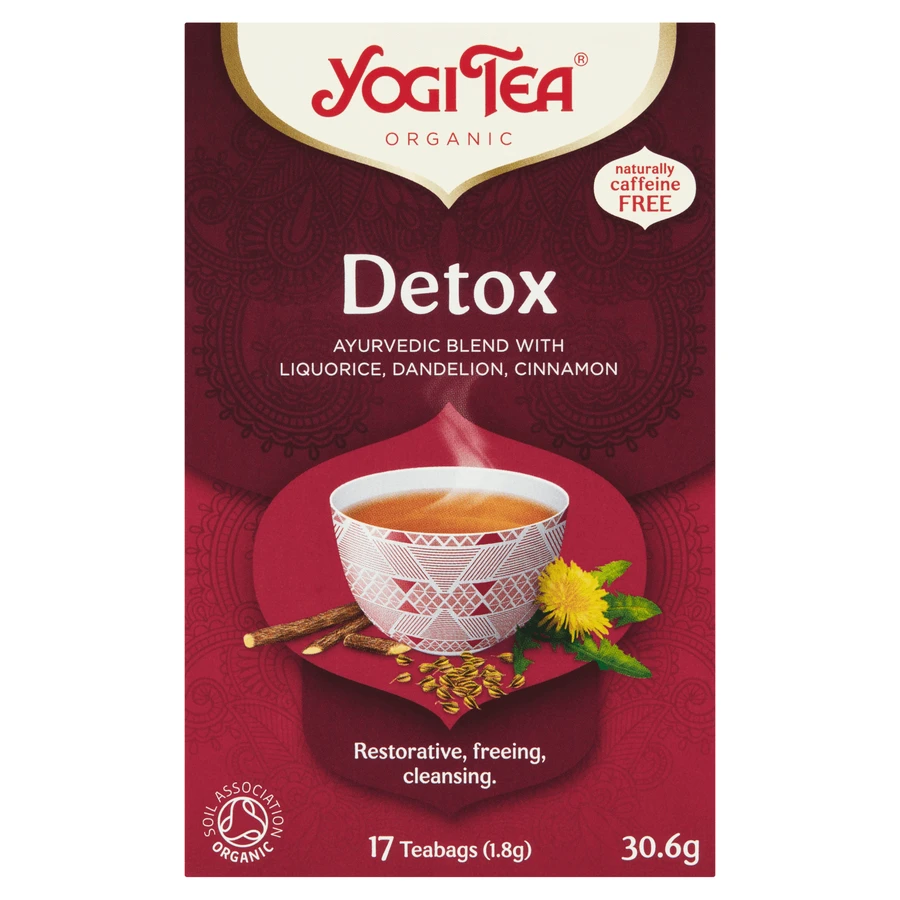 Yogi Tea Detox, детокс-чай БИО, 1,8 г x 17 пакетиков УДАЛЕННАЯ УПАКОВКА: цены и характеристики