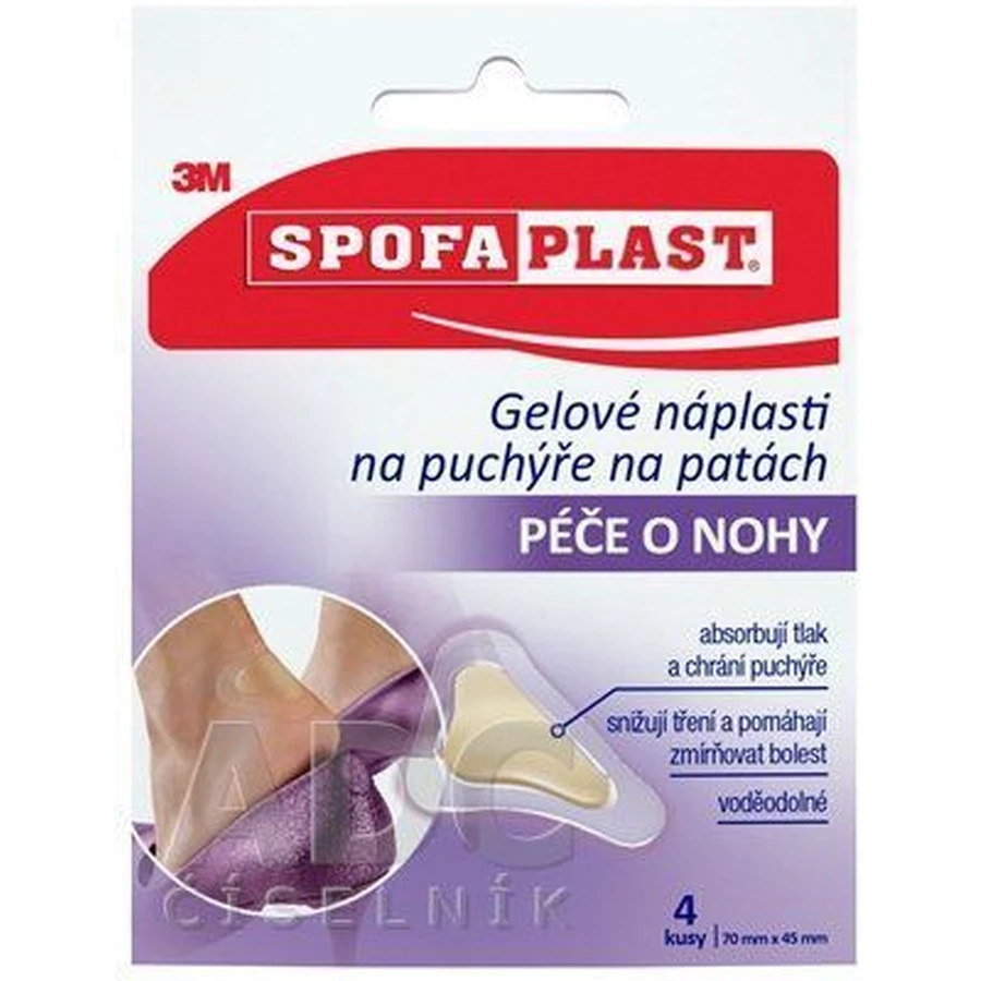 Гелеві пластирі від мозолів на п'ятах Spofaplast .912N, 70x45 мм, 4 шт.: ціни та характеристики