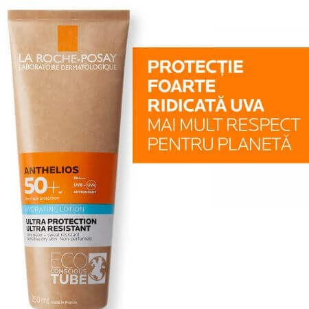 La Roche-Posay Anthelios Сонцезахисний лосьйон для обличчя та тіла SPF 50+ Eco Tube, 250 мл: ціни та характеристики