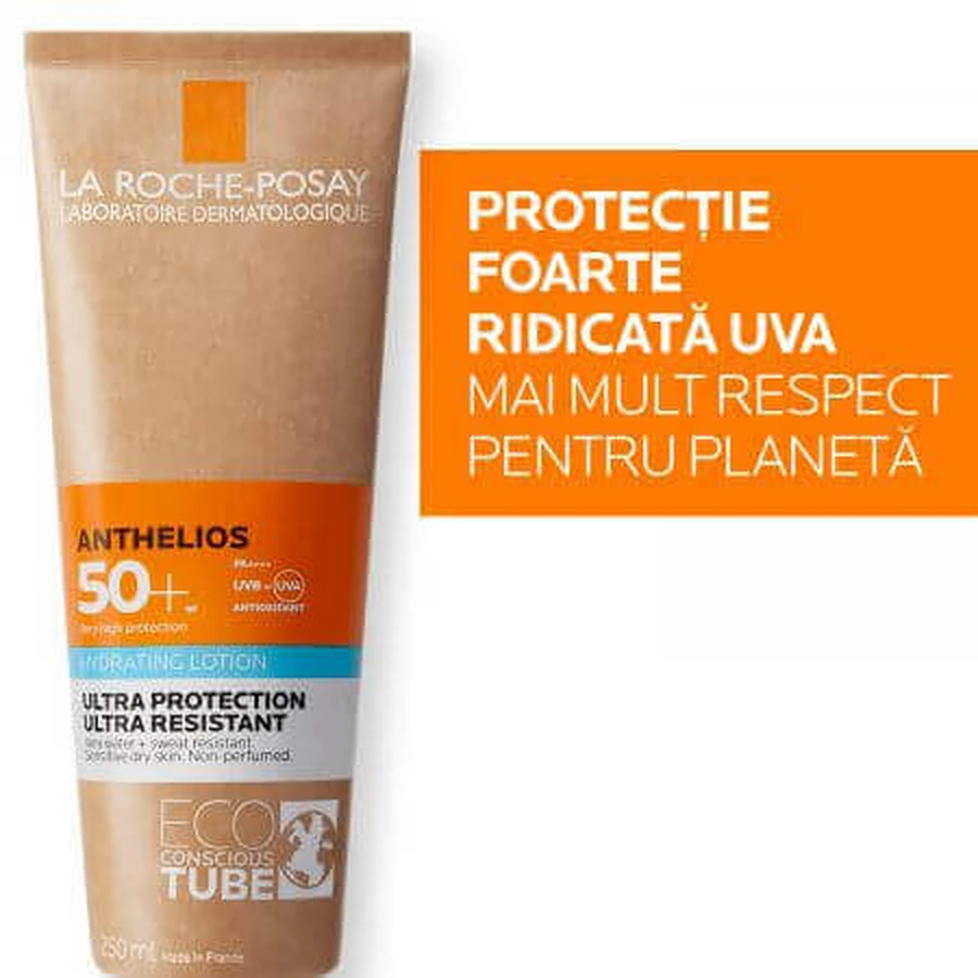 La Roche-Posay Anthelios Сонцезахисний лосьйон для обличчя та тіла SPF 50+ Eco Tube, 250 мл: ціни та характеристики