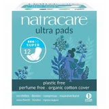Прокладки Natracare Ultra Pads Super з крильцями, органічні, 3 краплі, 12 штук