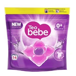 Капсулы с моющим средством для чувствительного белья, 14 капсул, Teo Bebe