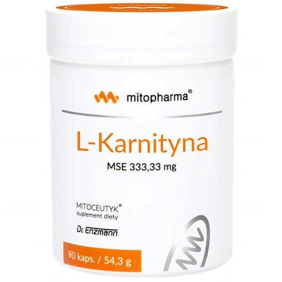 Mito-Pharma, L-карнітин MSE, 90 капсул: ціни та характеристики