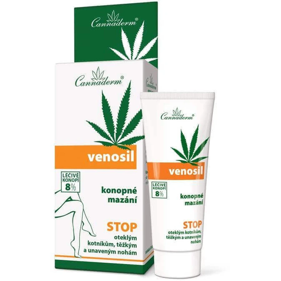 Cannaderm VENOSIL Конопляна змазка для втомлених ніг 100 мл: ціни та характеристики