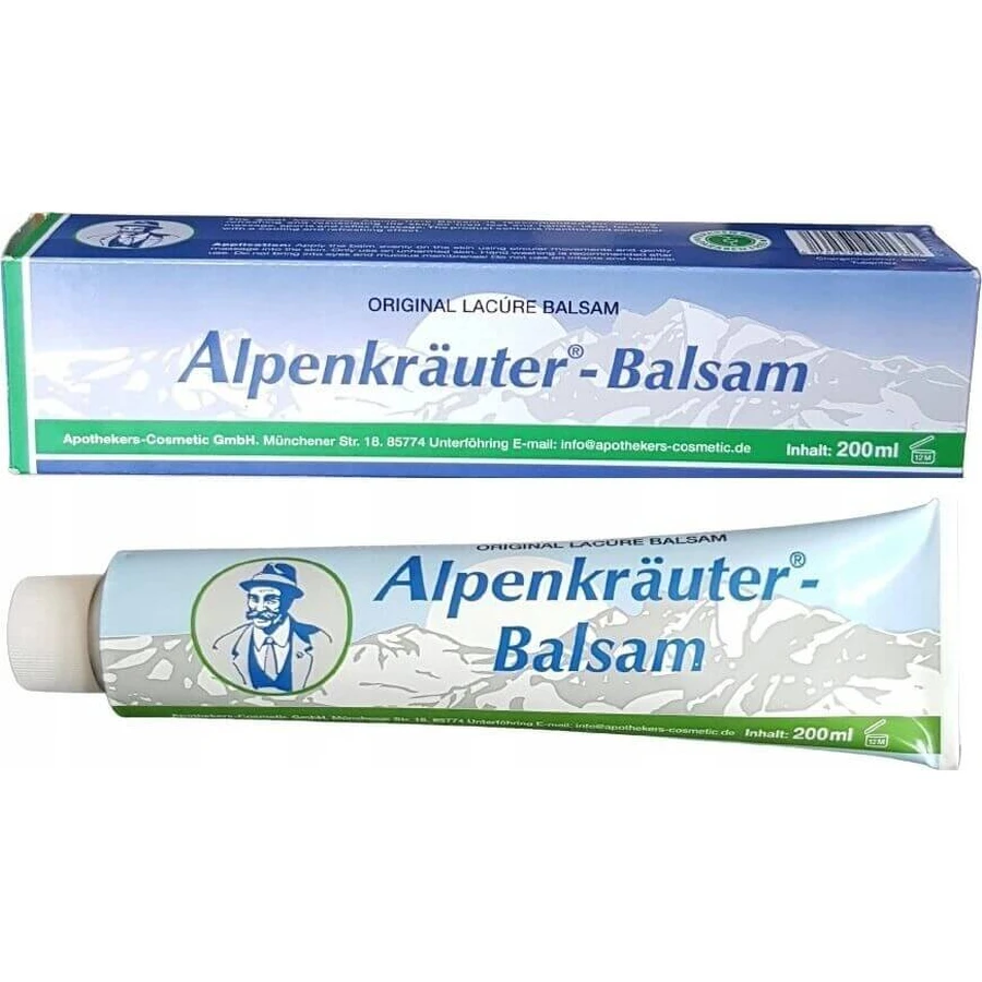 Primavera Alpenkräuter Balsam 1×200 мл, бальзам на основі альпійських трав: ціни та характеристики