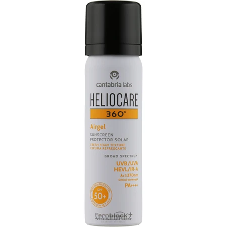 Сонцезахисний гель Cantabria Labs Heliocare 360° Airgel SPF 50+, 60 мл: ціни та характеристики