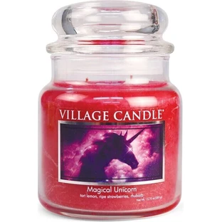 Village Candle Ароматична свічка у склі - Чарівний єдиноріг, середня 1×1 шт, ароматична свічка