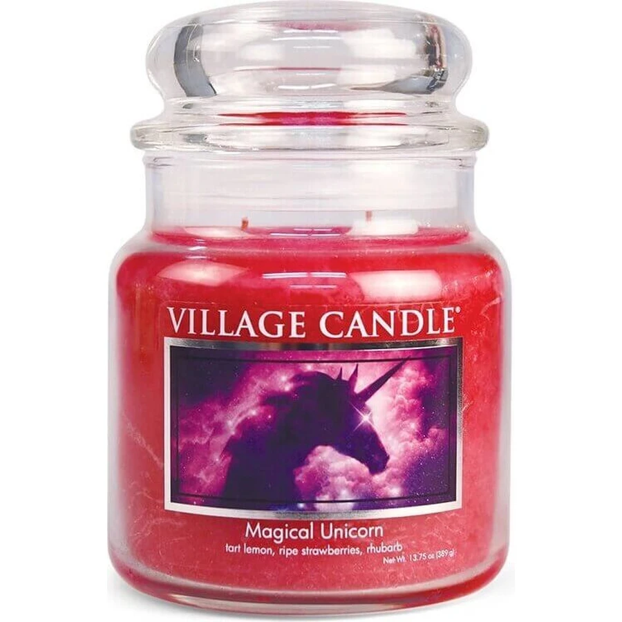 Village Candle Ароматична свічка у склі - Чарівний єдиноріг, середня 1×1 шт, ароматична свічка: ціни та характеристики