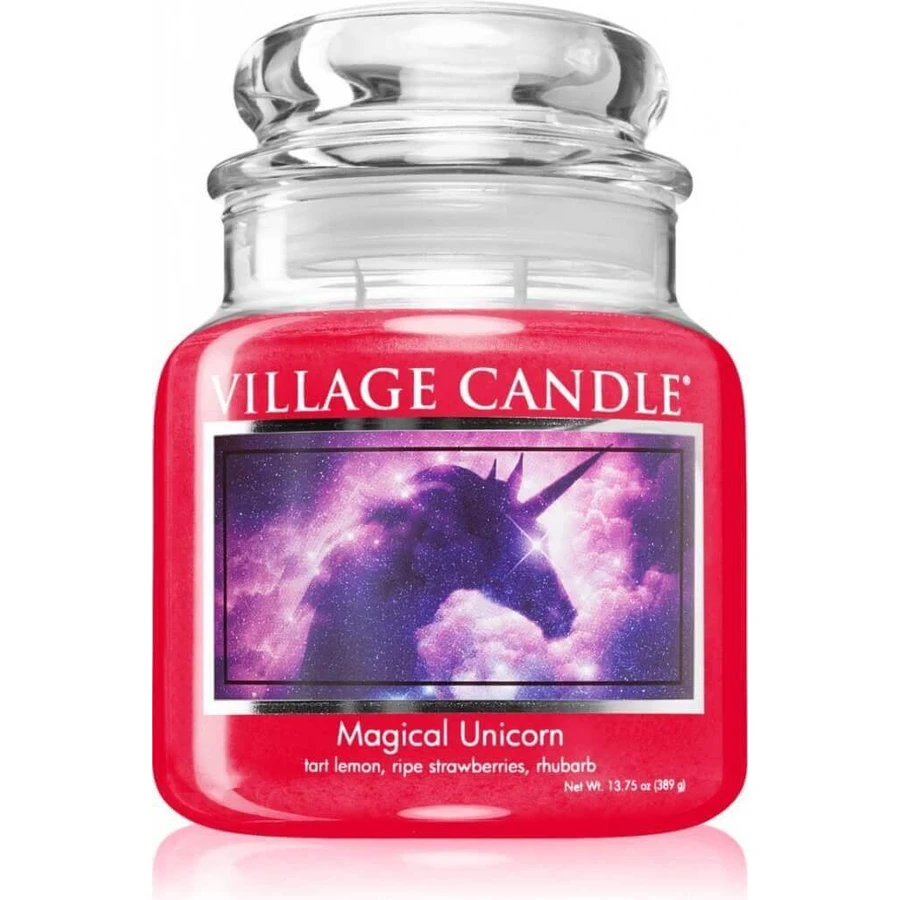 Village Candle Ароматична свічка у склі - Чарівний єдиноріг, середня 1×1 шт, ароматична свічка: ціни та характеристики