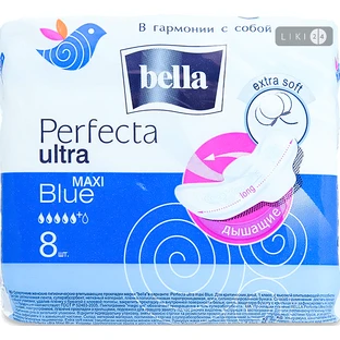 Прокладки гигиенические Bella Perfecta Maxi Blue Extra Soft №8