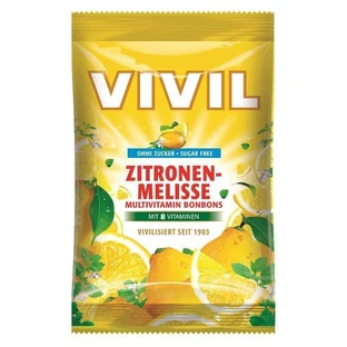 Конфеты Vivil с лимоном и витаминами, без сахара, 60 г