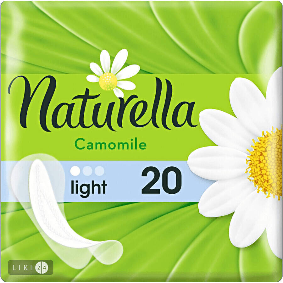 Прокладки щоденні Naturella Camomile Light Deo №20: ціни та характеристики