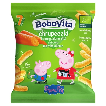 BoboVita Peppa Wines Кукурудзяне морозиво Біо, злегка морквяне, після 7 місяців, 20 г: ціни та характеристики