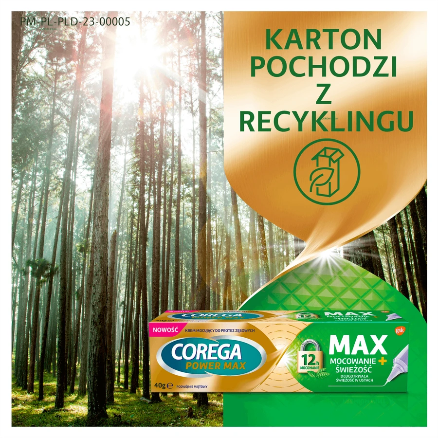 Corega Power Max Fixation + wieo, фиксирующий крем для зубных протезов, двойная варежка, 40 г: цены и характеристики