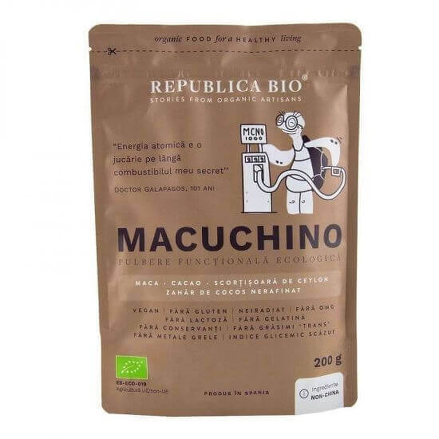 Функциональный порошок Eco Macuchino, 200 г, Republica Bio: цены и характеристики
