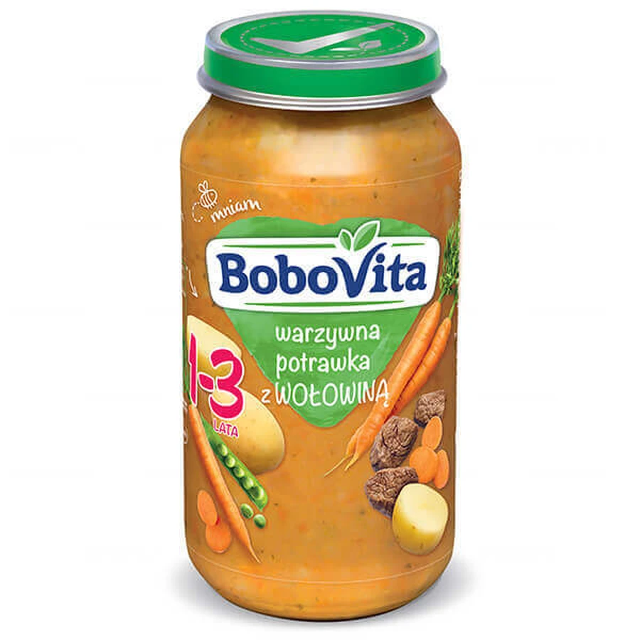 BoboVita Обед, овощное рагу с говядиной, после 12 месяцев, 250 г: цены и характеристики
