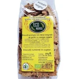 Печенье из цельнозерновой муки Eco с семенами черного кунжута, 200 г, Экомания