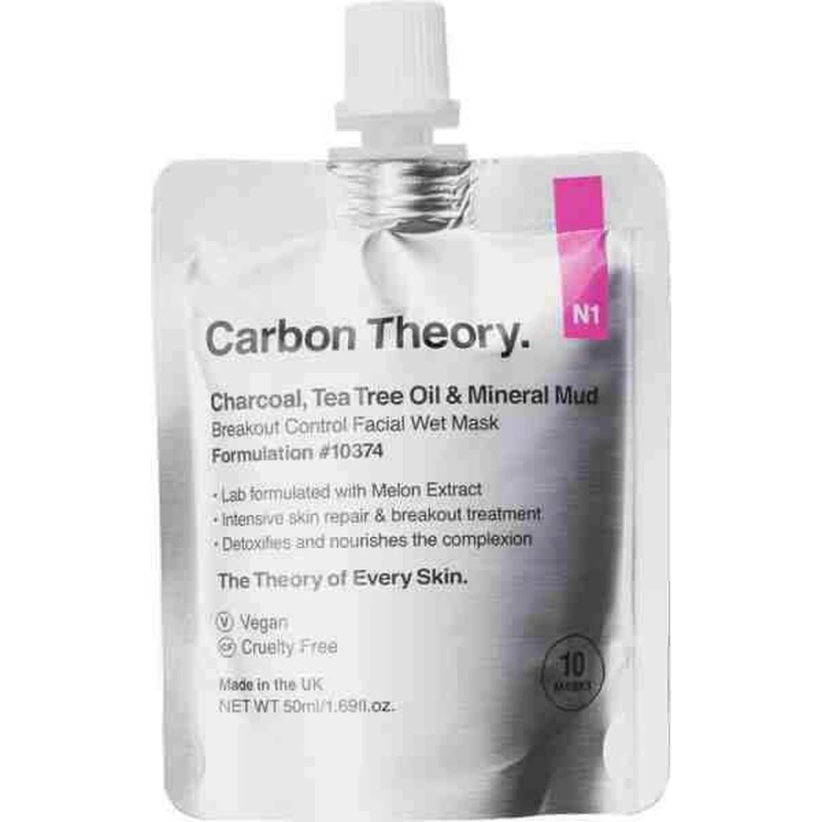 Carbon Theory, Mineral Mud Mask 50 мл, маска для лица: цены и характеристики