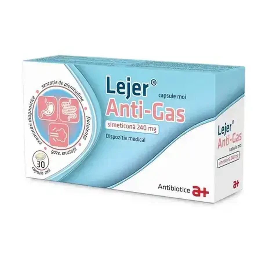 Lejer anti-gas x 30 cps me, Antibiotice SA: цены и характеристики