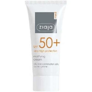 Крем матуючий з високим фотозахистом SPF50, 50 мл, Ziaja