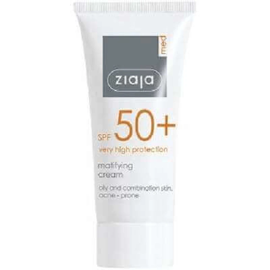 Крем матуючий з високим фотозахистом SPF50, 50 мл, Ziaja: ціни та характеристики