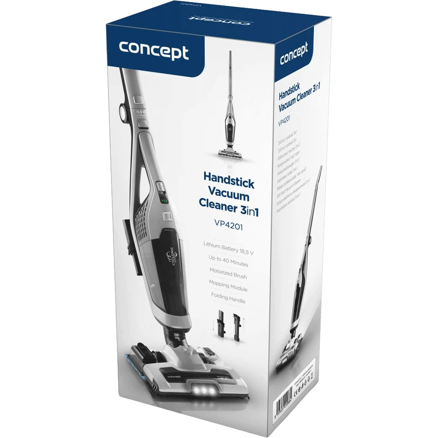 Concept VP4201 Аккумуляторный пылесос для влажной и сухой уборки 3 в 1 18,5 В: цены и характеристики