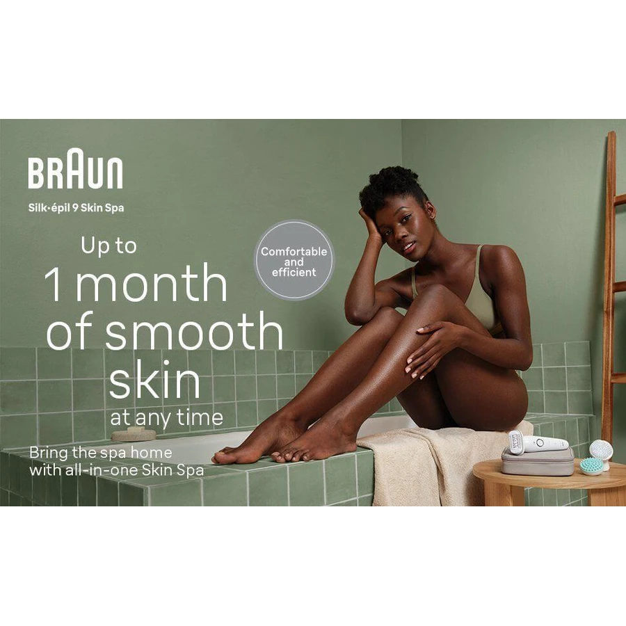 Braun Silk-épil 9, эпилятор 9-041, белый/серебристый: цены и характеристики