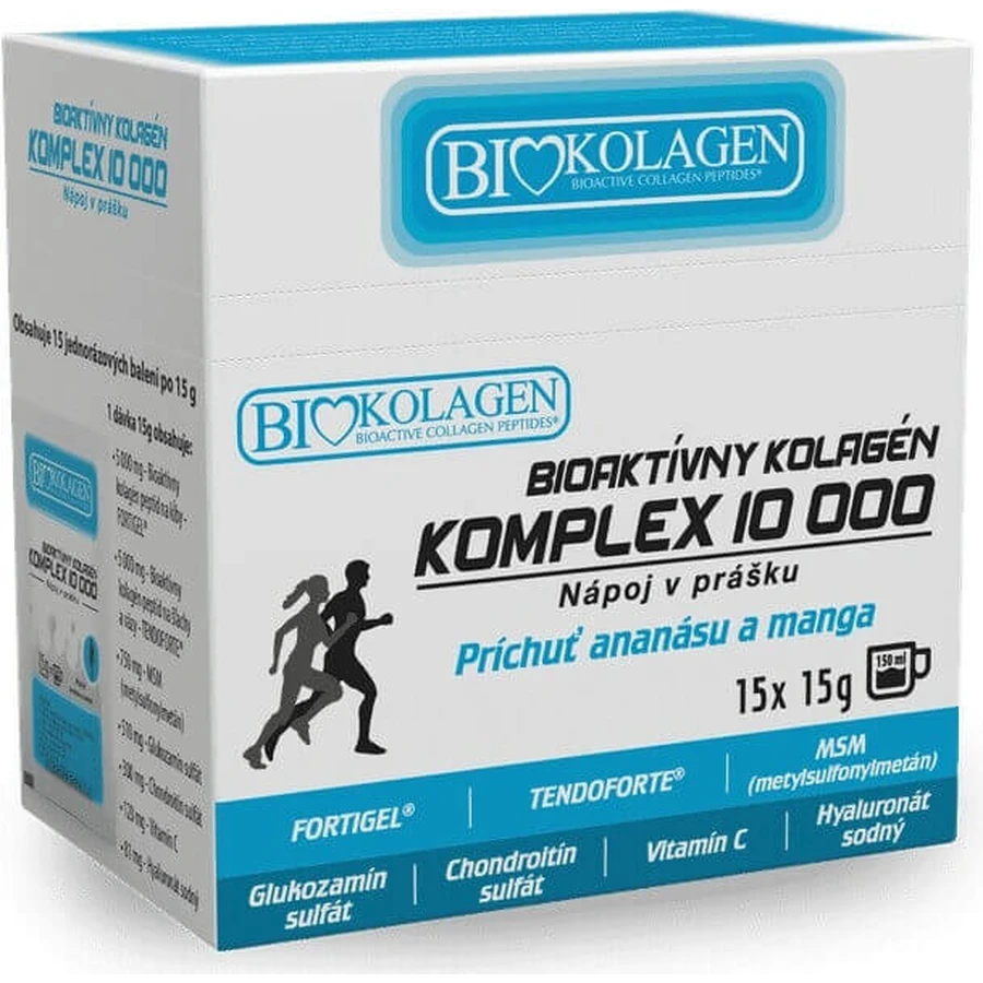 ASP BIOKOLAGEN Біоактивний колагеновий комплекс 10 000 15×15 г, сухий напій, пакетики (225 г): ціни та характеристики