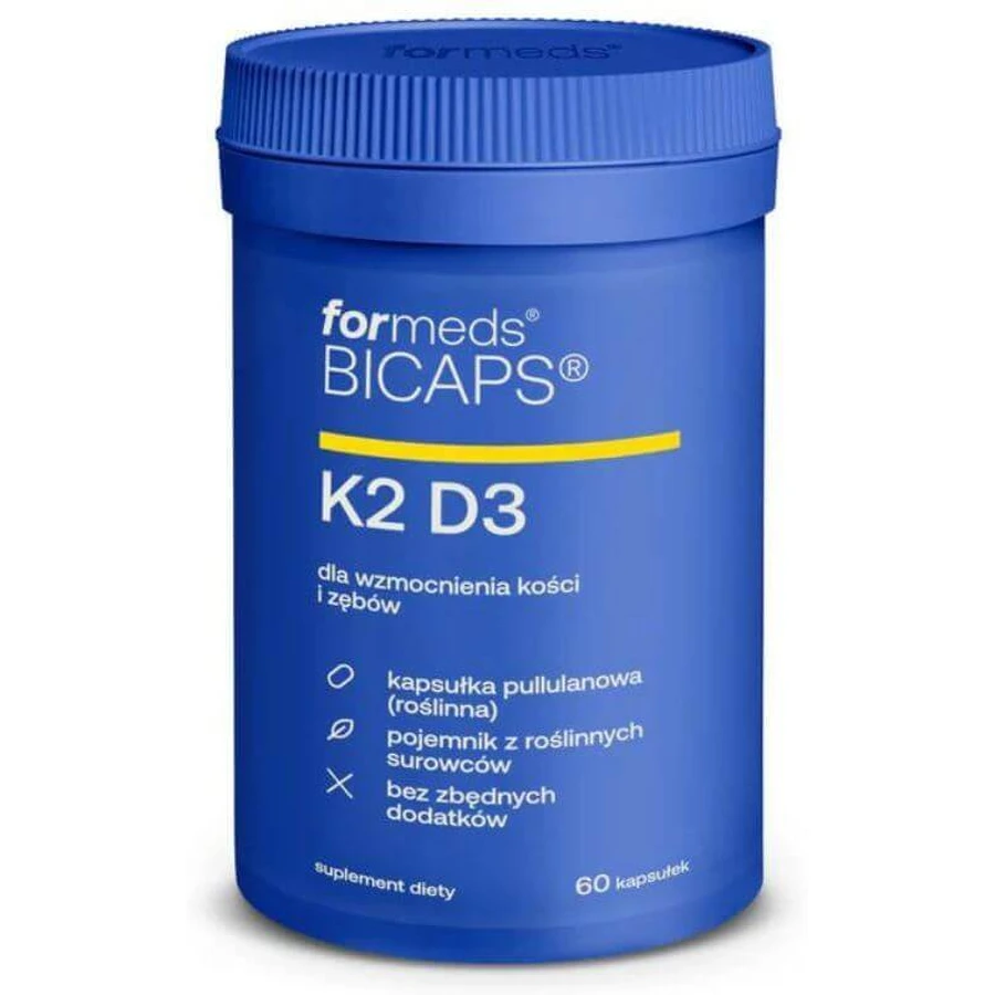 Bicaps Витамин K2 MK-7 100 мкг + D3 2000 МЕ (60 капсул) Formeds: цены и характеристики