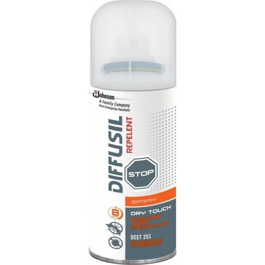 DIFFUSIL REPELENT DRY EFFECT SPRAY 1×100 мл, репеллент: цены и характеристики