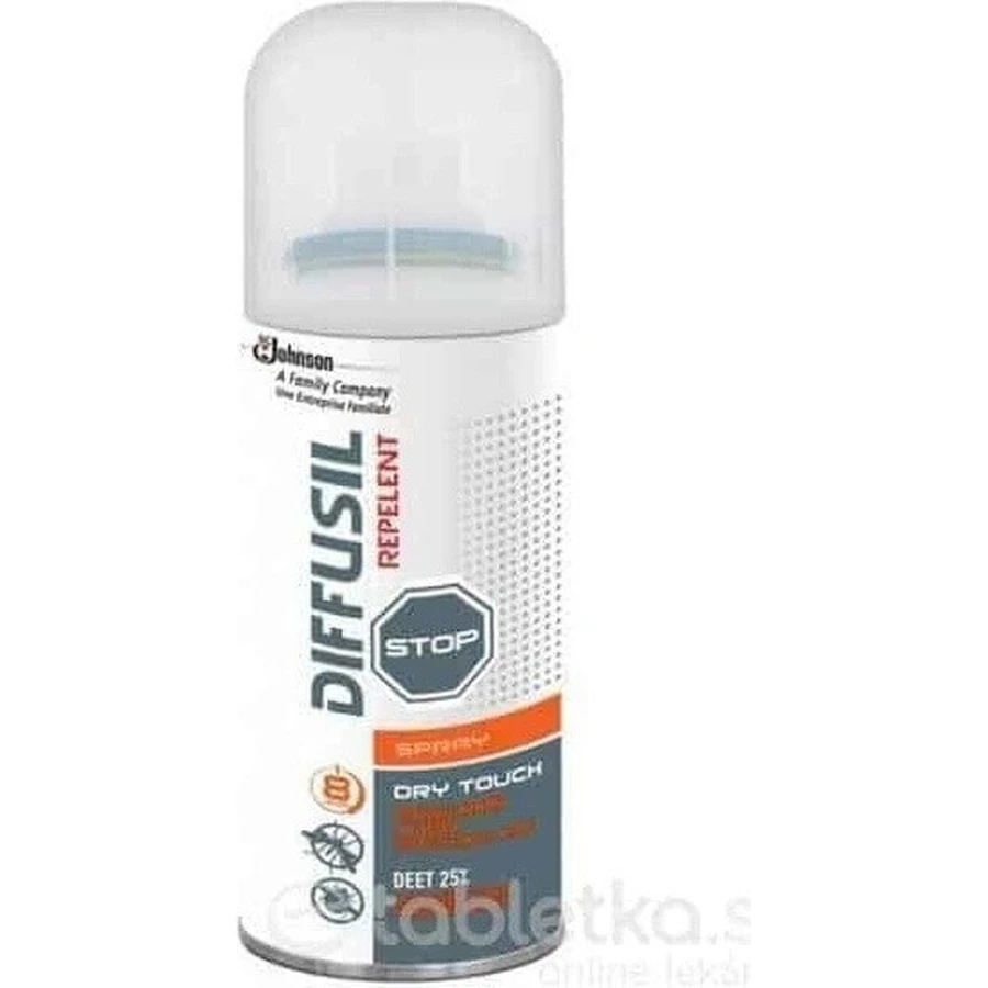 DIFFUSIL REPELENT DRY EFFECT SPRAY 1×100 мл, репеллент: цены и характеристики
