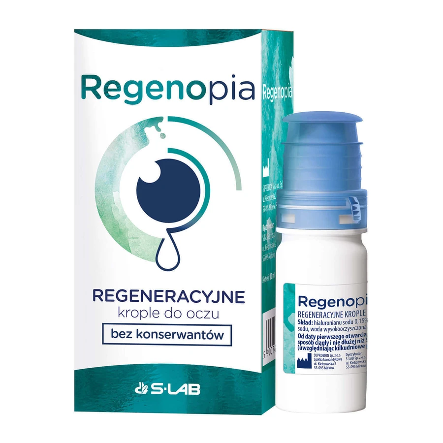 Очні краплі Regenopia без консервантів, відновлювальні, 10 мл: ціни та характеристики