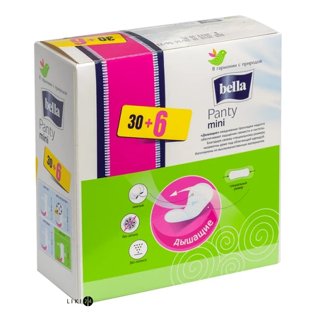 Прокладки щоденні Bella Panty Mini №36: ціни та характеристики
