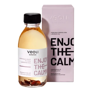 Veoli Botanica, Enjoy The Calmness, масло для тела с розовыми патчами, 150 мл