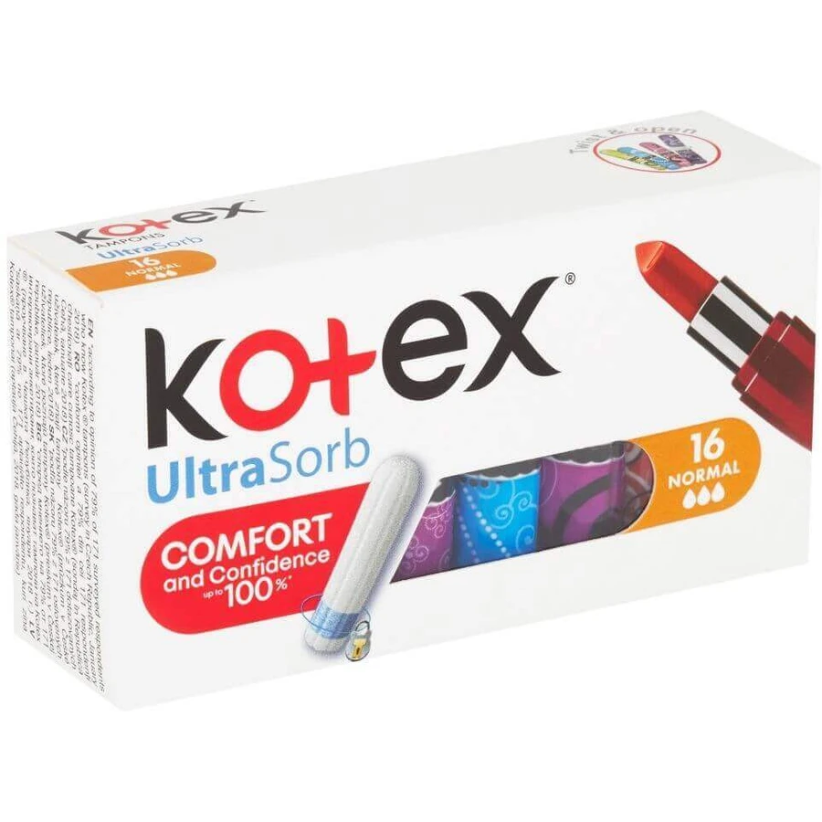 Kotex® Тампоны UltraSorb Нормальные гигиенические тампоны 16 шт.: цены и характеристики