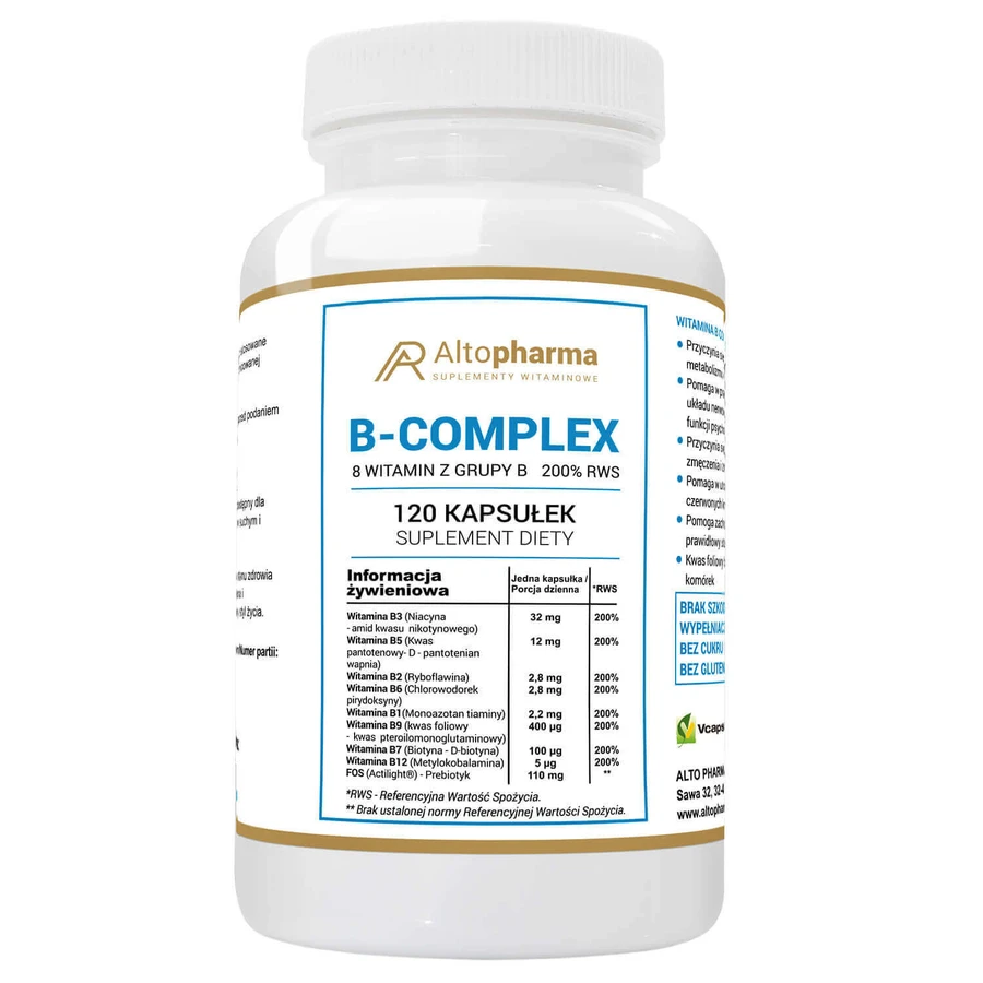 AltoPharma B-Complex, 200% RWS, 120 капсул: ціни та характеристики